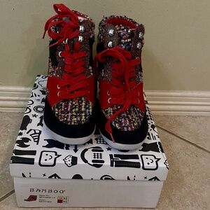 BAMBOO - Bethany Wedge Sneakers - 6.5